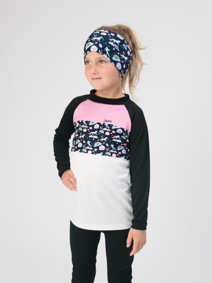 Drexiss STRIPE MOON UNICORNS COOLMAX dlouhý rukáv a funkční čelenka MOON UNICORNS