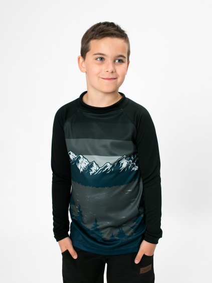 Drexiss FULL MOUNTAINS GREY COOLMAX dlouhý rukáv