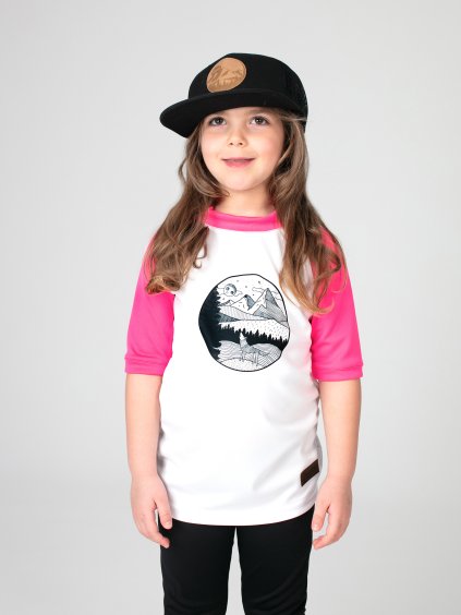 Drexiss FULL WOLF PINK COOLMAX krátký rukáv, Drexiss kšiltovka BLACK