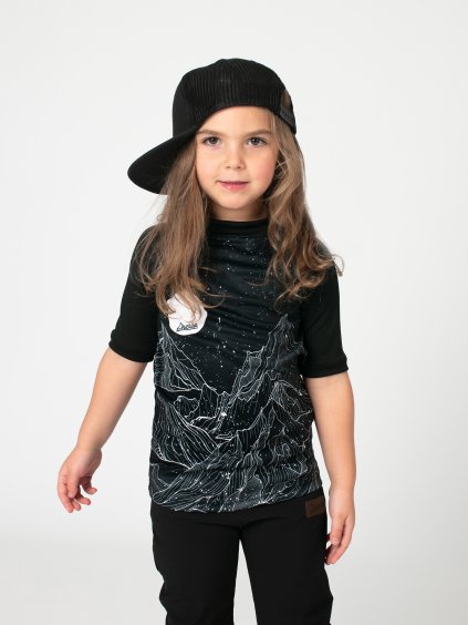 Drexiss FULL DIAMOND BEACH BLACK COOLMAX krátký rukáv, Drexiss kšiltovka BLACK