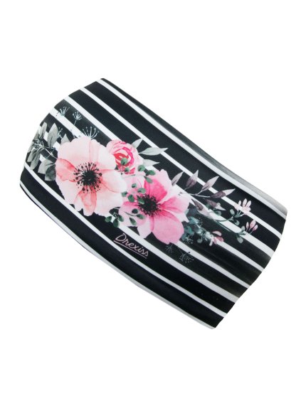 Drexiss funkční čelenka BLACK ROSE