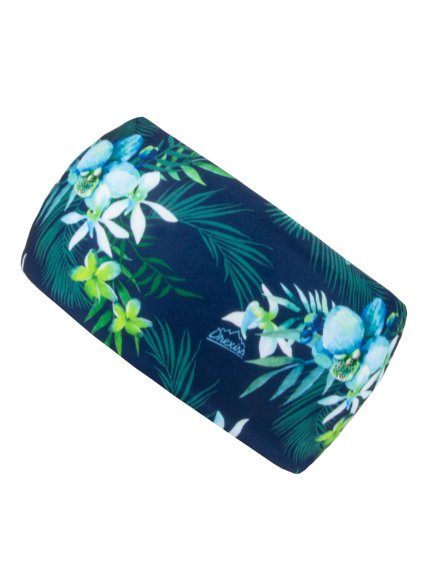 Drexiss funkční čelenka BLUE FLOWERS