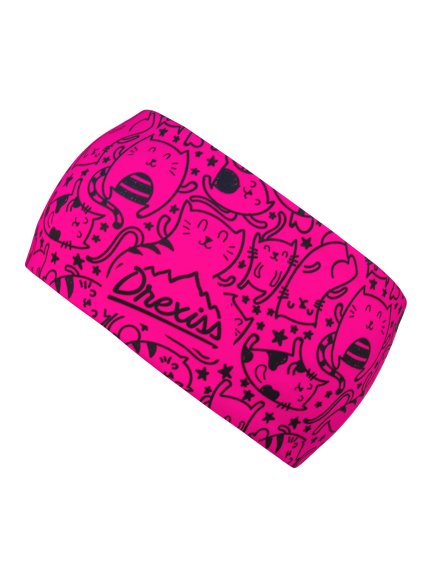 Drexiss funkční čelenka CATS PINK BLACK