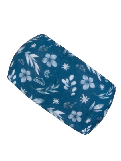 Drexiss funkční čelenka DARK BLUE FLOWERS