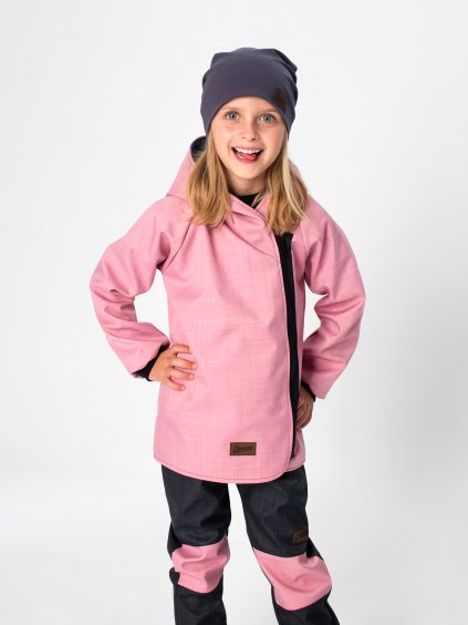 Drexiss SOFT kabátek OLD PINK ANTRACIT