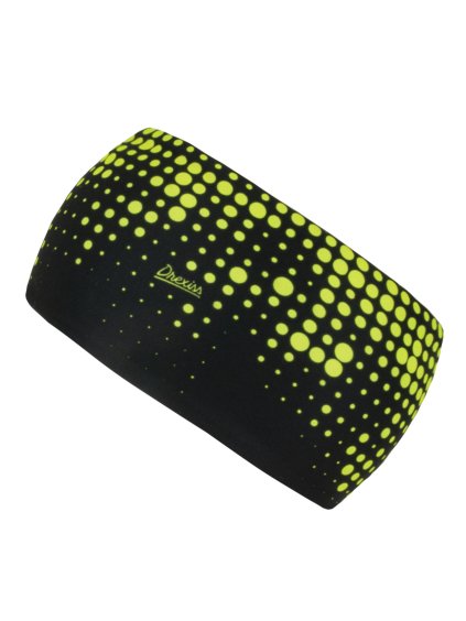 Drexiss funkční čelenka DOTS BLACK YELLOW