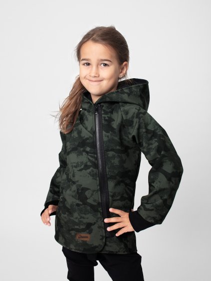 DREXISS dětská bunda SOFT ARMY BLACK