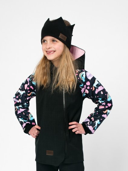 Drexiss SOFT kabátek MOON UNICORNS korunka black