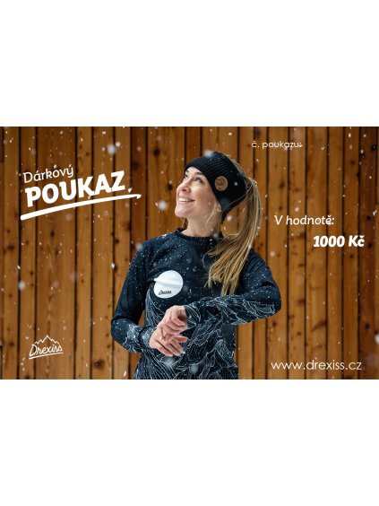 Drexiss dárkový poukaz SNOW 1000
