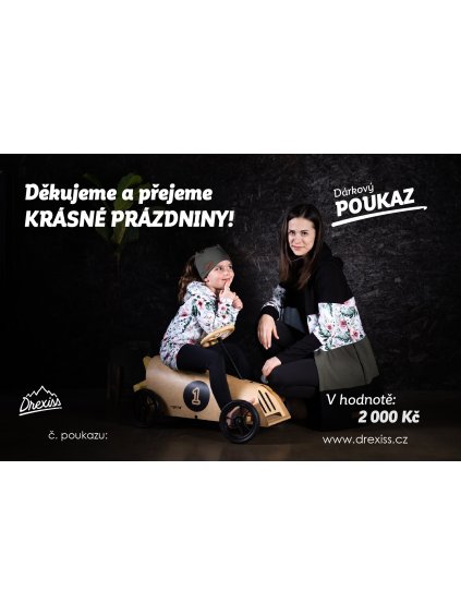 Drexiss dárkový poukaz PRÁZDNINY 2000