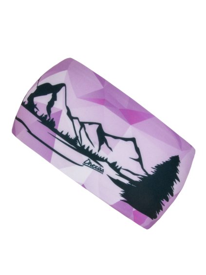 Drexiss funkční čelenka MOUNTAINS VIOLET