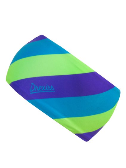 Drexiss funkční čelenka STRIPE FLUO GREEN