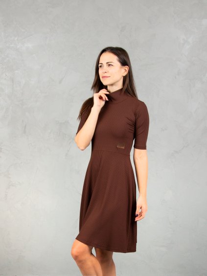 Drexiss šaty AURI SHORT COFFEE