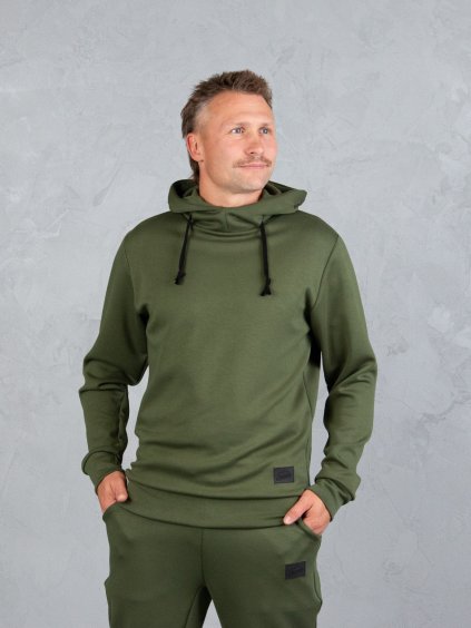 Drexiss pánská mikina CALM KHAKI, Drexiss pánské kalhoty BASE KHAKI (2)