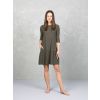 Drexiss šaty SOFIE SILK SPRING DARK KHAKI
