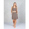 Drexiss sukně CALLA SHORT TAUPE GREY, Drexiss tílko GLAM TAUPE GREY