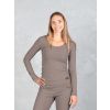 Drexiss tričko KAIRA LONG TAUPE GREY