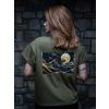 Drexiss tričko FLOW MOONLIGHT DARK KHAKI