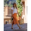 Drexiss tričko FLOW WHITE, Drexiss kalhoty SOUL MIDI PAPAYA (2)