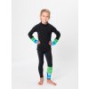 Drexiss dětské sportovní legíny SHAPES GREEN BLUE, Drexiss dětská funkční mikina SHAPES GREEN BLUE