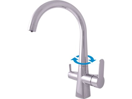 ZAMBEZI - Dřezová baterie na dvě vody, Chrom ZA018.0, RAV Slezák (Barva Chrom, Rozměr 3,8")