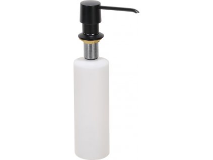 Bemeta Integrovaný dávkovač mýdla, 470 ml, mosaz/plast, černý