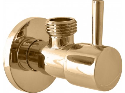 Slezák Rav Ventil rohový 1/2“ x 1/2“ - kulatý - zlato (Varianta Ventil rohový 1/2“ x 1/2“ - kulatý - zlato, Barva: ZLATÁ - lesklá)