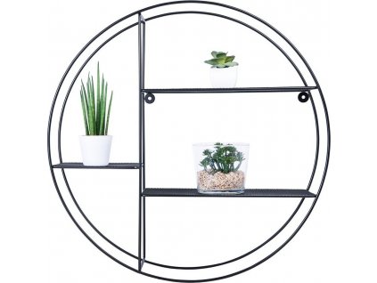 nastenna dratena policka 53x53x12 cm cerna barva