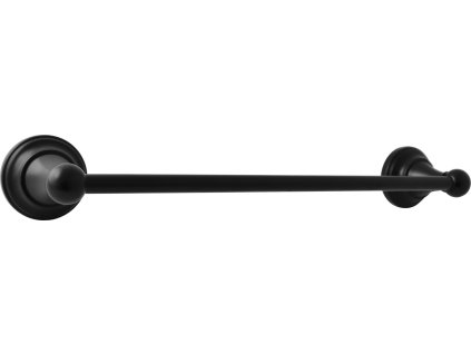 MORAVA RETRO - Koupelnový doplněk Držák ručníků 400, 5 mm, Černá - matná MKA0701/40CMAT, RAV Slezák (Varianta Držák ručníku 400,5 mm černá matná Koupelnový doplněk MORAVA RETRO, Barva: Černá matná)