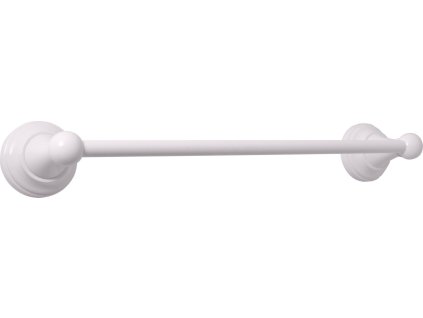 MORAVA RETRO - Koupelnový doplněk Držák ručníků 400, 5 mm, Bílá - lesklá MKA0701/40B, RAV Slezák (Varianta Držák ručníku 400,5 mm bílý Koupelnový doplněk MORAVA RETRO, Barva: bílá)