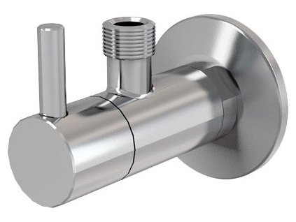 Ventil rohový s keramickým vrškem 1/2"x 1/2", Chrom RV0212, RAV Slezák (Varianta Ventil rohový s keramickým vrškem - chrom, Barva: Chrom)