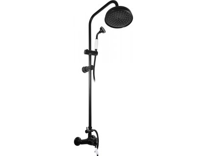 LABE - Sprchový systém s vodovodní baterií, Černá - matná L581.5/7CMAT, RAV Slezák (Varianta Barva: černá matná, Rozměr: 150 mm)