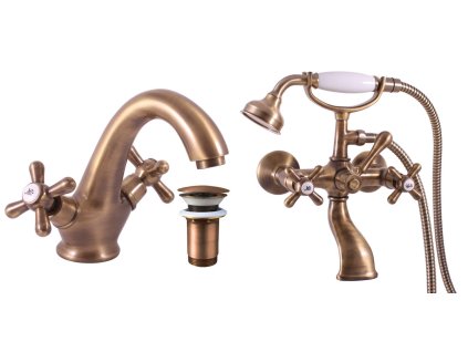 sada morava retro baterie stará mosaz