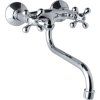 Mereo Dřezová nástěnná baterie, Retro Viktorie, 100 mm, s ramínkem trubkovým o 18 mm - 200 mm CBL301A
