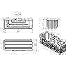 SMART polička, 252x86x102mm, černá mat 2419-14