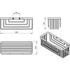 SMART polička, 252x86x102mm, chrom 2419