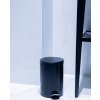 pedalovy odpadkovy kos 3l kov cerna barva