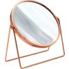 77136 summer kosmeticke zrcatko na postaveni 160mm oboustranne ruzove zlato 03009085