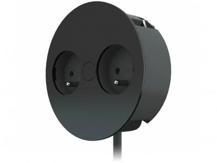 elektricka vstavana zasuvka bachmann twist 2z stn cierna