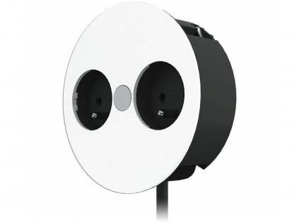 elektricka vstavana zasuvka bachmann twist 2z stn biela