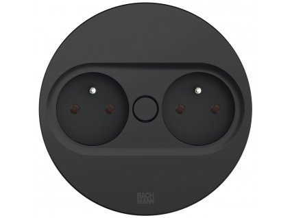 zabudovana elektricka zasuvka bachmann twist 2 cierna