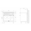 DOLCEVITA 90 INDUCTION HOB DOUBLE OVEN