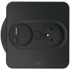 zabudova elektricka zasuvka bachmann twist 2 USB hranata cierna