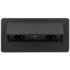 zabudovana elektricka zasuvka design light kombi box usb cierna 3