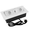 zabudovana elektricka zasuvka design light kombi box usb biela 1
