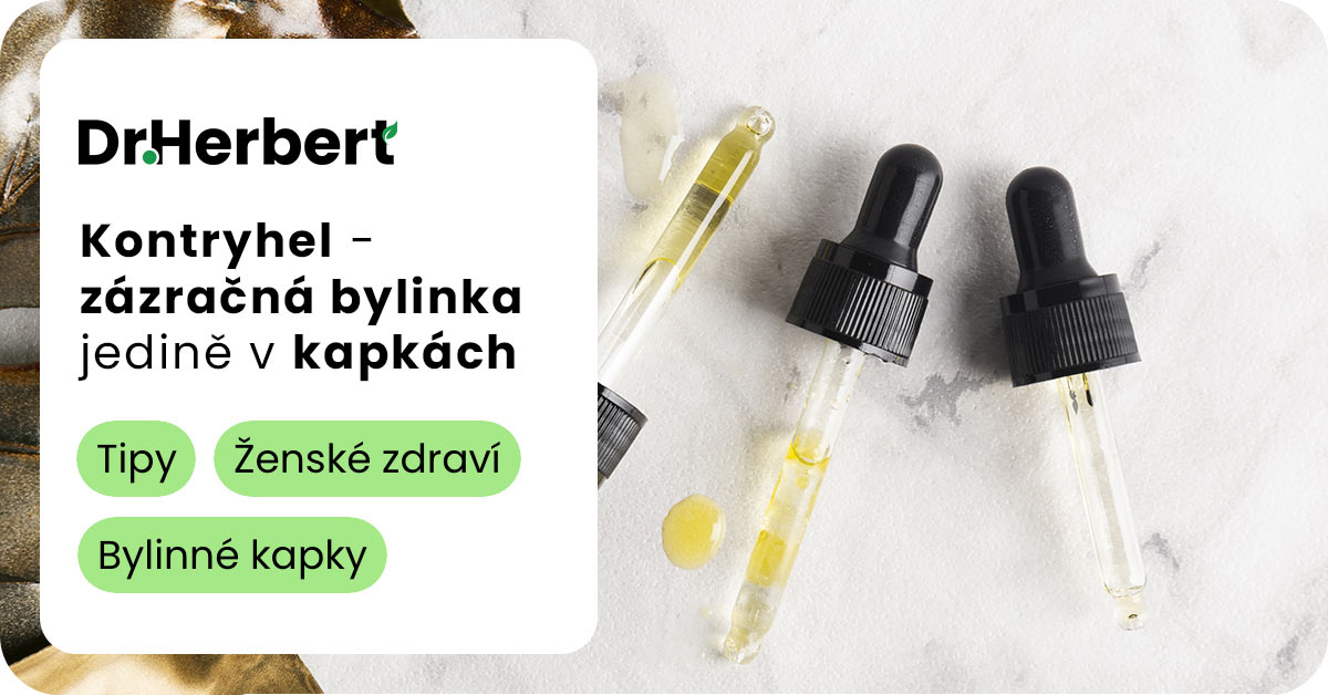 Kontryhel účinky - zázračná ženská bylina a proč jsou kapky lepší než čaj