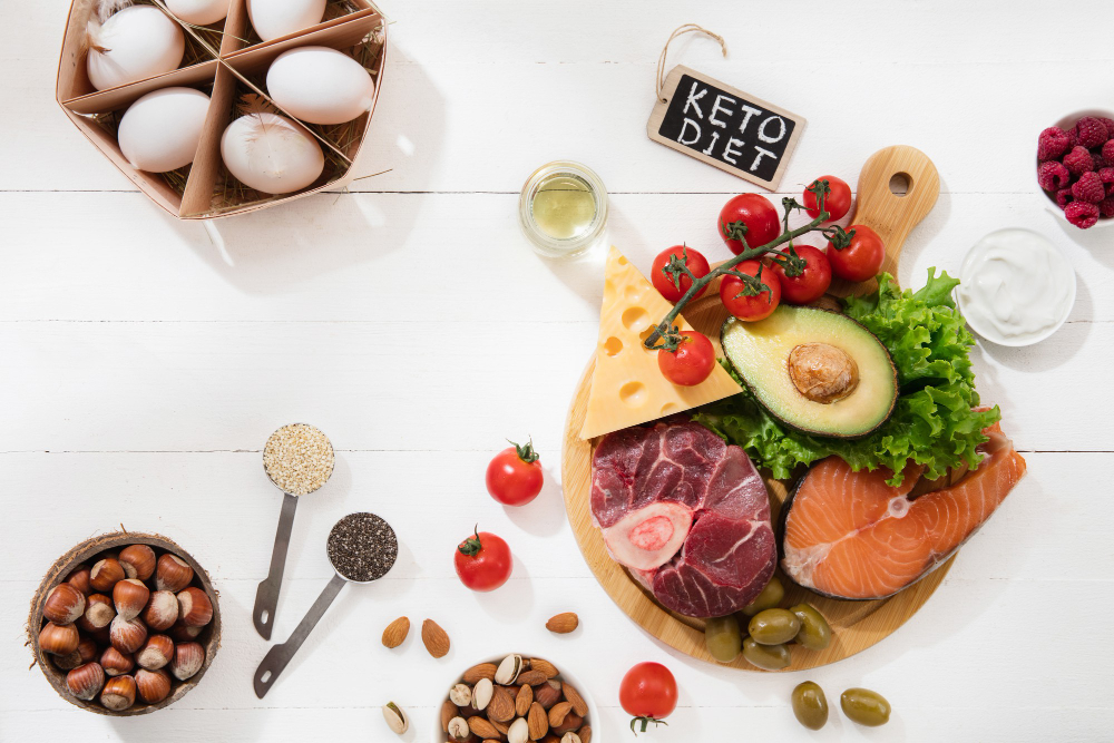 ketodieta-potraviny-vejce-avokado-maso-syr-orechy-a-zelenina