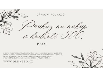 dárkový poukaz 500 kč