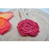 Náhrdelník Macrame TŘPYTIVÁ RŮŽE
