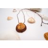 Macrame náhrdelník s MUŠLÍ ze Španělska